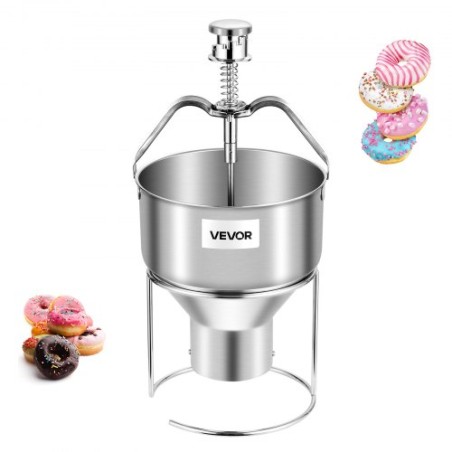 Donut Depositor Manual Doughnut Dropper Hopper Stainless Steel Dispenser