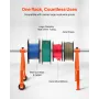 Wire Spool Rack, 100 kg / 220 lbs Load Capacity, Portable Cable Caddy, Moveable Wire Rack with Wheels, Spool Holder, Up to 759mm