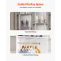 Shelf Pilaster, 60-inch 5 Pack, Dual Track Upright Wall Shelving System, Heavy Duty Support System Twin Slot Shelf Rails, 25 Scr