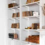 Shelf Pilaster, 60-inch 5 Pack, Dual Track Upright Wall Shelving System, Heavy Duty Support System Twin Slot Shelf Rails, 25 Scr