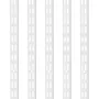 hyldepilaster, 60-tommer 5-pack, dobbeltsporet opretstående
