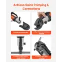 V12 Pressing Jaw, 12mm Press Jaw for V-Type Stainless Steel Pipes, High-Strength Carburized Steel Crimping Jaws Compatible with 