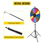 18â €  Prize Wheel Tripod Floor Stand Color Prize Wheel