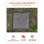 Havetrædesten, 4 stk. 39,5x39,5 cm dekorative trædesten med