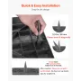 Garden Stepping Stones, 4Pcs 39.5x39.5 cm Decorative Stepping Stones with Stakes, Weather-Resistant Plastic Pathway Pavers, Smoo