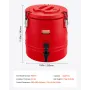VEVOR-isoleret drikkevaredispenser, 3 Gal/11,4L termisk serveringsautomat til varme og kolde drikke med tap, kølekande i