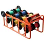 Wire Spool Rack, 11 Rods, Multi-Spool Wire Rack Dispenser, Cable Caddy with Wheels, Cable Holder with Storage Tray for Wiring St