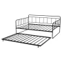 VEVOR Full Size Daybed Frame, Day Bed with Trundle, Heavy Duty Metal Platform Bed Frame, Full Daybed with Metal Slats Support fo