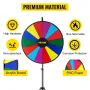 18â €  Prize Wheel Tripod Floor Stand Color Prize Wheel