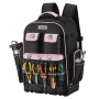 VEVOR Tool Backpack, 56 Pockets, Heavy-duty Tools Storage Organizer Work Bags with Laptop Compartment & Molded Base, Electrician