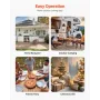 Outdoor Pizza Oven, 12 Inch Wood Fired Pizza Ovens, Pellet Pizza-Stove with Thermometer, Portable Pizza-Maker for Outside Backya