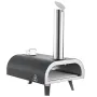 Outdoor Pizza Oven, 12 Inch Wood Fired Pizza Ovens, Pellet Pizza-Stove with Thermometer, Portable Pizza-Maker for Outside Backya