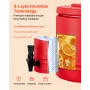 isoleret drikkevaredispenser, 2,2 Gal/8L termisk