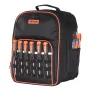Tool Backpack, 49 Pockets, Heavy-duty Tools Storage Organizer Work Bags with Laptop Compartment & Reinforced Fabric Base, Electr