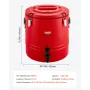 Insulated Beverage Dispenser, 8 Gal/30.3L Thermal Hot and Cold Drink Server Dispenser with Spigot, Food-Grade Cooler Jug with 30