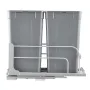 Pull-Out Trash Can, 27 QT x2 Double Under Mount Kitchen Waste Container, Heavy Duty Garbage Recycling Bin with Door Kit and Soft