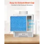 3-in-1 Indoor Dryer Vent Kit,Premium ABS Material with Water Drawer Fits 99 mm Exhaust Port, Smart Overheating Reminder Exhaust 