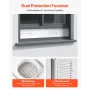Dryer Vent Window Kit, Fits 101.6 mm Exhaust Hoses, Adjustable Length for Adapts Sliding Windows of Different Heights, Sturdy PV