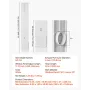 Dryer Vent Window Kit, Fits 101.6 mm Exhaust Hoses, Adjustable Length for Adapts Sliding Windows of Different Heights, Sturdy PV