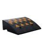 Rubber Curb Ramp 15.2 cm Rise Height Sidewalk Curb Ramp, 37 cm Width 49.1 cm Length Driveway Ramp for Curb, 15T Heavy Duty Rubbe