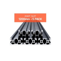 5PCS 47.2 in (1200 mm) T Slot 2040 Aluminum Extrusion Anodized Linear Rail