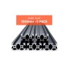 5PCS 47.2 in (1200 mm) T Slot 2040 Aluminum Extrusion Anodized Linear Rail