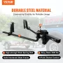 VEVOR Weight Distribution Hitch, 1,000 lbs Weight Distributing Hitches Kit with Sway Control for Trailer, 2-In Solid Steel Shank