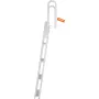 VEVOR Dock Ladder Flip Up 4 Trin, 159 kg lastekapacitet, aluminium ponton bådstige med 4" bred trin & anti-skrid designpedal