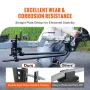 VEVOR Weight Distribution Hitch, 1,500 lbs Weight Distributing Hitches Kit with Sway Control for Trailer, 2-In Solid Steel Shank