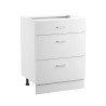Shaker Base Cabinet 24 "W X 19" D X 32 "H Klar til at samles med 3 skuffer
