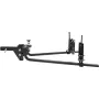 Weight Distribution Hitch, 1,500 lbs Weight Distributing Hitches Kit with Sway Control for Trailer, 2-In Solid Steel Shank, 2-5/