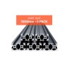 5PCS 39.4 in (1000 mm) T Slot 2040 Aluminum Extrusion Anodized Linear Rail