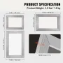 Screen Printing Kit, 3 stykker Aluminium Silkeskærmtryksrammer