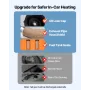 Diesel Air Heater, 12-24V 5-8KW, Fast Heating Diesel Parking Heater with Remote Control and Color Digital Display, Low Noise, Vo