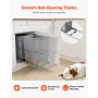 Pullout Trash Can for Kitchen Cabinets,Double Under Sink Garbage Waste Recycling Bin, Under Mount Waste Container, with Heavy Du