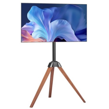 Stampod Easel TV Stand Wood Bens holder op til 99 lbs til 40-65 tommer skærme