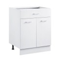 Shaker Base Cabinet 24 "W X 19" D X 32 "H Klar til at samles med skuffe