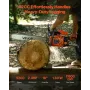 52 cc Gas Chainsaw, 18 inch Gas Powered Chainsaw, 2.4 HP Power Chain Saw with Non-Slip Handle, Gas-Powered Chainsaws with Dual F