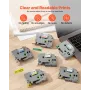 Label Maker Tape, 6 Pack, 0,47 in / 12 mm Farvede Label Maker