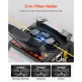 Fiber Fusion Splicer 6 Motors, Core & Clad Alignment Fibers Optic Splicer with 6s Fast Splicing and 13s Heating, 5" LCD Screen, 