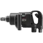 2.5 cm Air Impact Wrench, Up to 3690.5 Nm Reverse Torque Output 2.5 cm Pneumatic Impact Gun Lightweight w/ 2 Handles for Heavy D