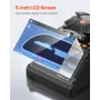 VEVOR Fiber Fusion Splicer 6 Motors, Core & Clad Alignment Fibers Optic Splicer with 6s Fast Splicing and 13s Heating, 5" LCD Sc
