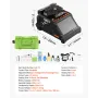 Fiber Fusion Splicer 6 Motors, Core & Clad Alignment Fibers Optic Splicer with 6s Fast Splicing and 13s Heating, 5" LCD Screen, 