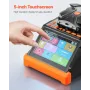Fiber Fusion Splicer 6 Motors, Core & Clad Alignment Fibers Optic Splicer with 6s Fast Splicing and 13s Heating, 5" Touch Screen