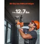 20V Brushless Cordless Hammer Drill, Lithium-Ion 1 Inch Rotary Hammer Driver, SDS-Plus Electric Lightweight Power Tool Kit with 
