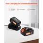 20V Brushless Cordless Hammer Drill, Lithium-Ion 1 Inch Rotary Hammer Driver, SDS-Plus Electric Lightweight Power Tool Kit with 