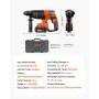 VEVOR 20V Brushless Cordless Hammer Drill, Lithium-Ion 1 Inch Rotary Hammer Driver, SDS-Plus Electric Lightweight Power Tool Kit
