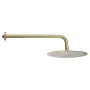 Shower Faucet Set, Rainfall Bathroom Shower System with 10-Inch (25.4cm) Round Rain Shower Head and Handheld Spray, Wall Mounted