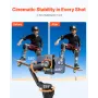 Gimbal Stabilizer for Smartphone, 3-Axis Stabilization, Phone Gimbal for Android & iPhone with Face/Object Tracking, Tripod, Por