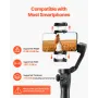 Gimbal Stabilizer for Smartphone, 3-Axis Stabilization, Phone Gimbal for Android & iPhone with Face/Object Tracking, Tripod, Por